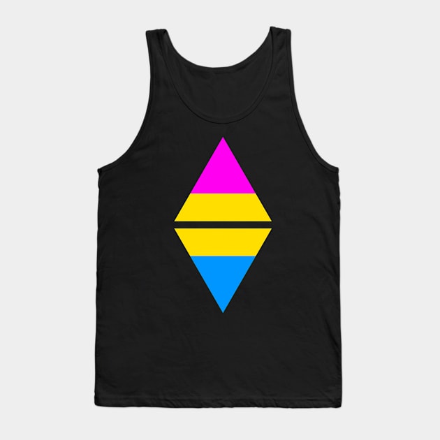 #nerfingwithpride Auxiliary Logo - Pansexual Pride Flag Tank Top by hollowaydesigns